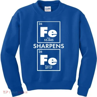 IRON Sharpens IRON Proverbs 27:17 Kids Sweatshirt