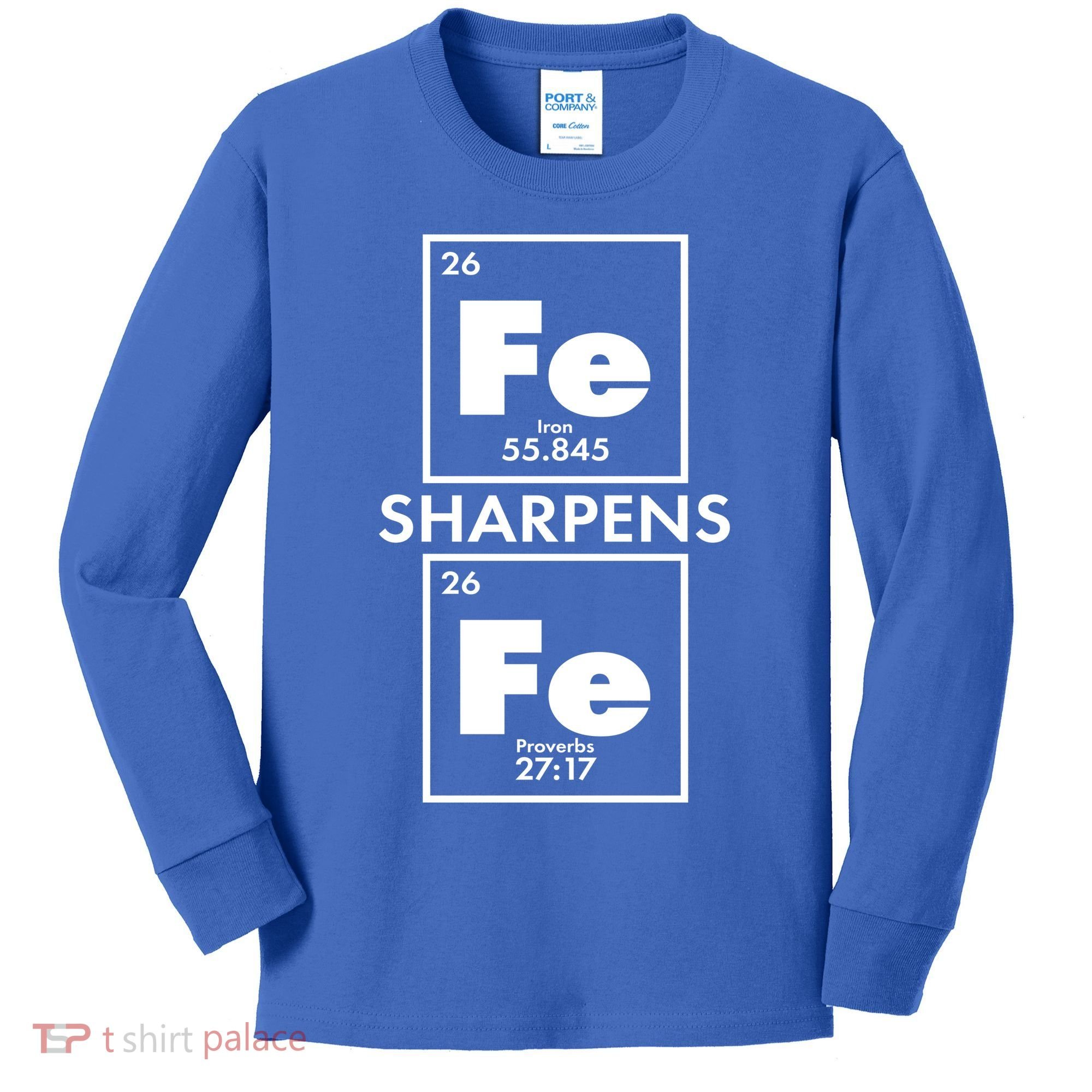IRON Sharpens IRON Proverbs 27:17 Kids Long Sleeve Shirt