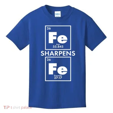 IRON Sharpens IRON Proverbs 27:17 Kids T-Shirt