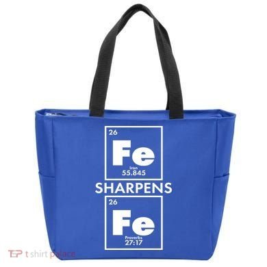 IRON Sharpens IRON Proverbs 27:17 Tote Bag