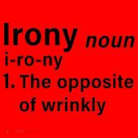 Irony Definition The Opposite Of Wrinkly Santa Hat thumb 1
