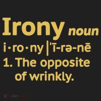 Irony Funny Definition Opposite Of Wrinkly  Hat thumb 2