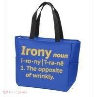 Irony Funny Definition Opposite Of Wrinkly  Tote Bag thumb 3