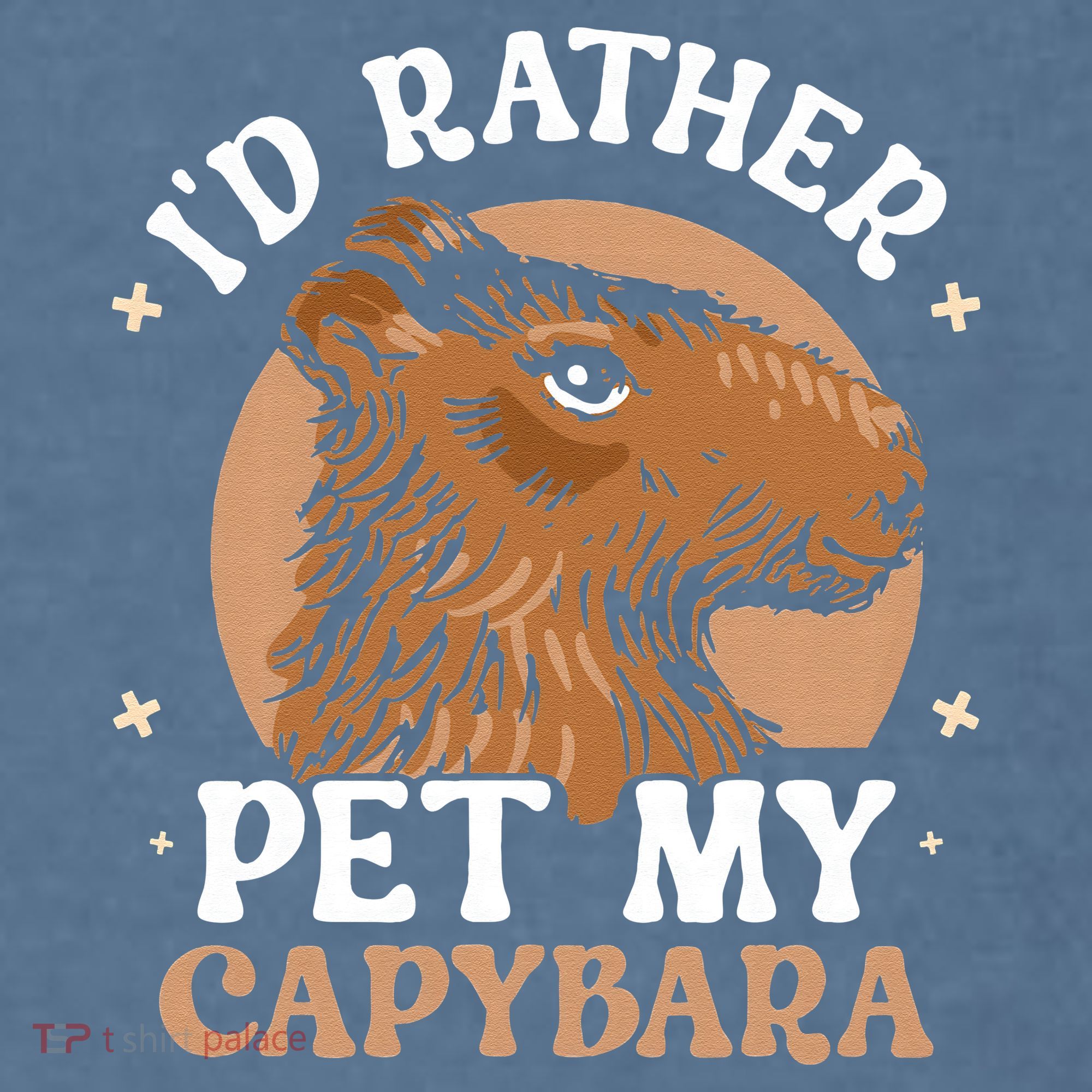 I'd Rather Pet My Capybara Animal Capybaras Rodent Lover Garment-Dyed Sweatshirt