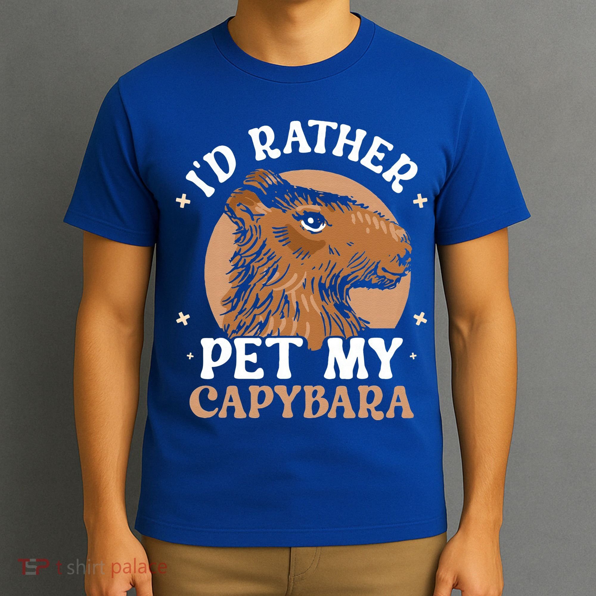 I'd Rather Pet My Capybara Animal Capybaras Rodent Lover T-Shirt