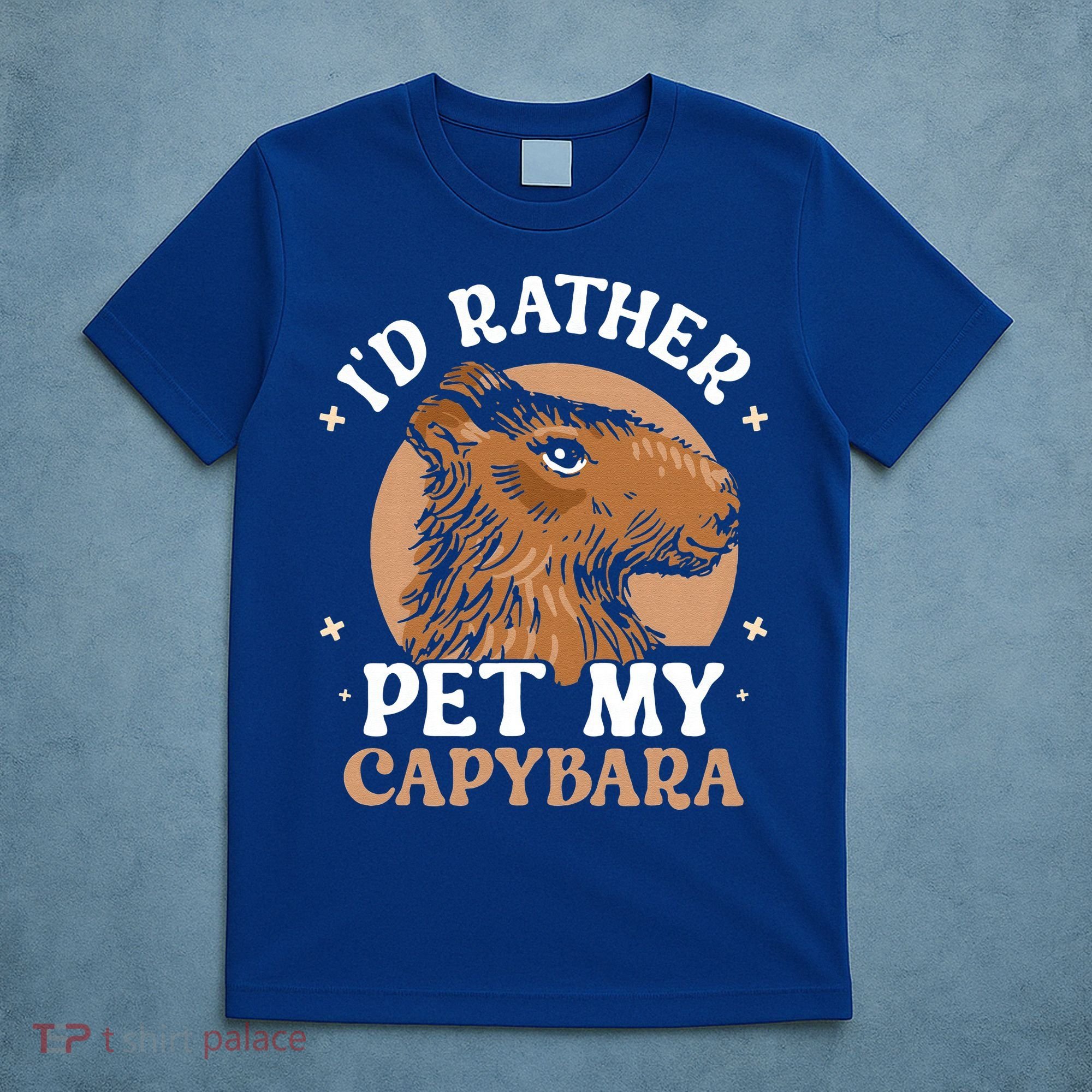 I'd Rather Pet My Capybara Animal Capybaras Rodent Lover T-Shirt