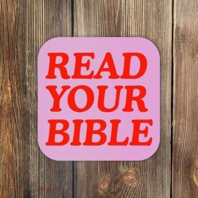 Isaiah Robin Read Your Bible Coaster