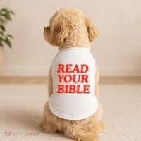 Isaiah Robin Read Your Bible Doggie Tank thumb 2