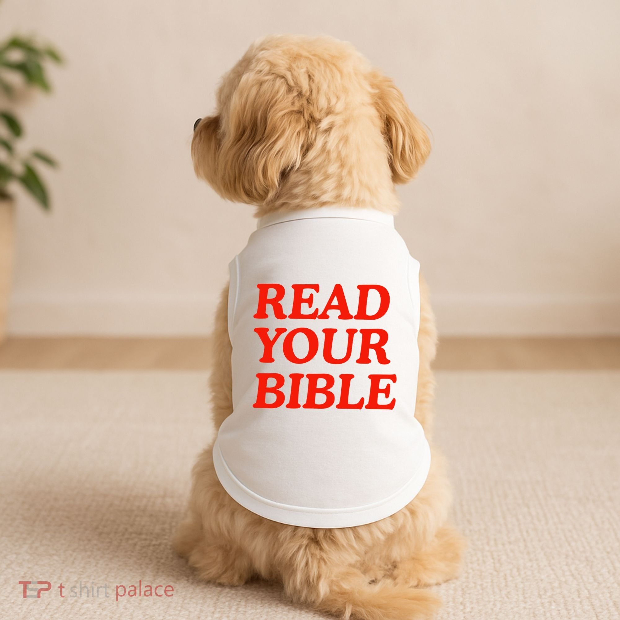 Isaiah Robin Read Your Bible Doggie Tank