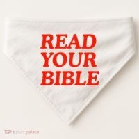 Isaiah Robin Read Your Bible USA-Made Doggie Bandana thumb 0