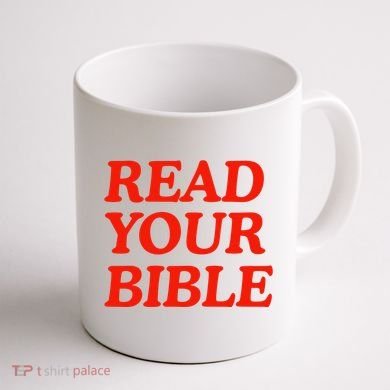Isaiah Robin Read Your Bible Coffee Mug back