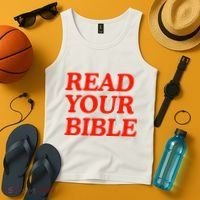Isaiah Robin Read Your Bible Tank Top thumb 4