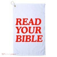Isaiah Robin Read Your Bible Golf Towel thumb 0