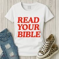 Isaiah Robin Read Your Bible Women's T-Shirt thumb 3