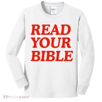 Isaiah Robin Read Your Bible Kids Long Sleeve Shirt