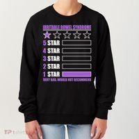 Irritable Bowel Syndrome 1 Star Rating Very Bad Would Not Recommend Women's Sweatshirt thumb 0