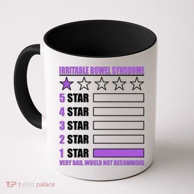 Irritable Bowel Syndrome 1 Star Rating Very Bad Would Not Recommend Coffee Mug