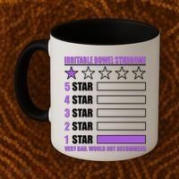 Irritable Bowel Syndrome 1 Star Rating Very Bad Would Not Recommend Coffee Mug thumb 2