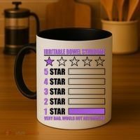Irritable Bowel Syndrome 1 Star Rating Very Bad Would Not Recommend Coffee Mug thumb 4