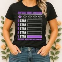 Irritable Bowel Syndrome 1 Star Rating Very Bad Would Not Recommend Women's T-Shirt thumb 2