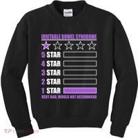 Irritable Bowel Syndrome 1 Star Rating Very Bad Would Not Recommend Kids Sweatshirt thumb 0