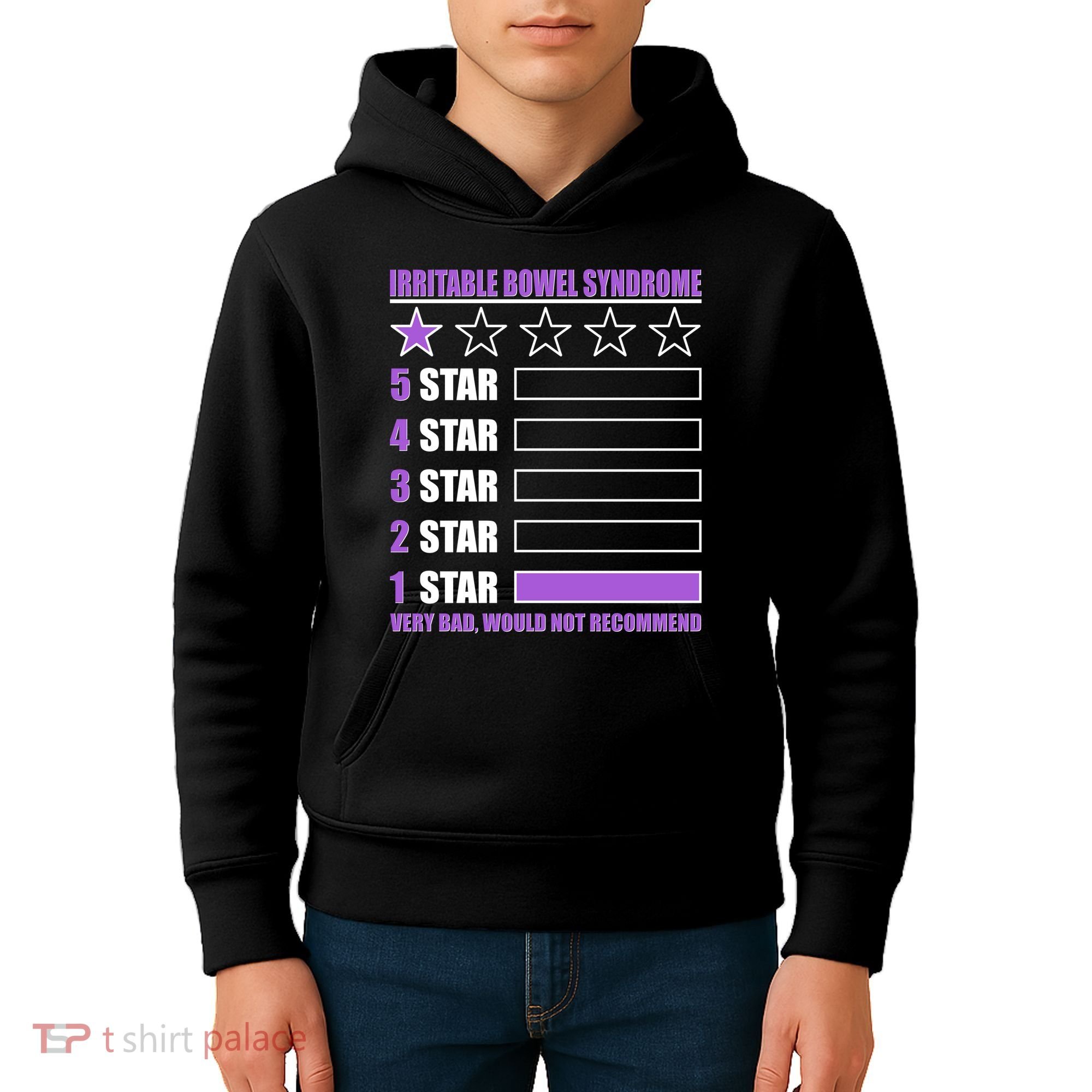 Irritable Bowel Syndrome 1 Star Rating Very Bad Would Not Recommend Kids Hoodie