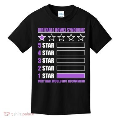 Irritable Bowel Syndrome 1 Star Rating Very Bad Would Not Recommend Kids T-Shirt