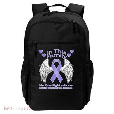 Irritable Bowel Syndrome Awareness Angle Wings No Fights Alone Backpack