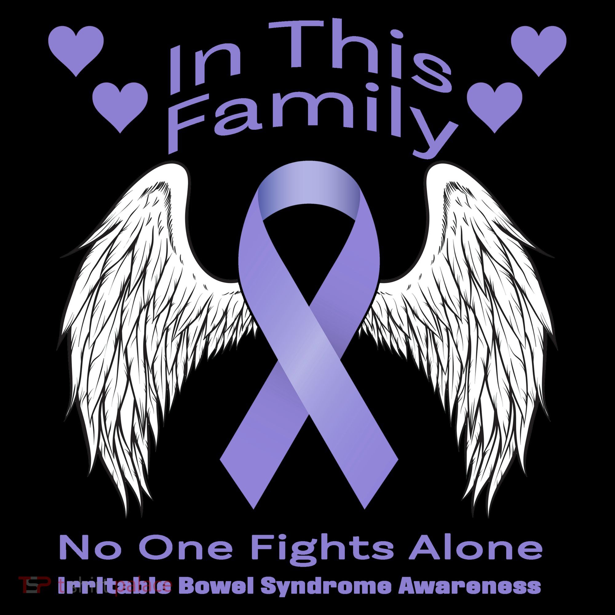 Irritable Bowel Syndrome Awareness Angle Wings No Fights Alone Coffee Mug