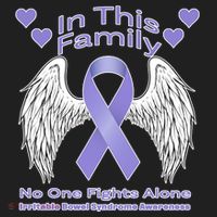 Irritable Bowel Syndrome Awareness Angle Wings No Fights Alone Beanie thumb 2