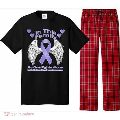 Irritable Bowel Syndrome Awareness Angle Wings No Fights Alone Pajama Set