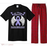 Irritable Bowel Syndrome Awareness Angle Wings No Fights Alone Pajama Set thumb 0