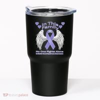 Irritable Bowel Syndrome Awareness Angle Wings No Fights Alone Tumbler thumb 0