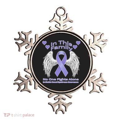 Irritable Bowel Syndrome Awareness Angle Wings No Fights Alone Ornament