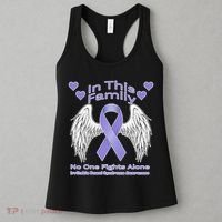 Irritable Bowel Syndrome Awareness Angle Wings No Fights Alone Women's Tank Top thumb 3