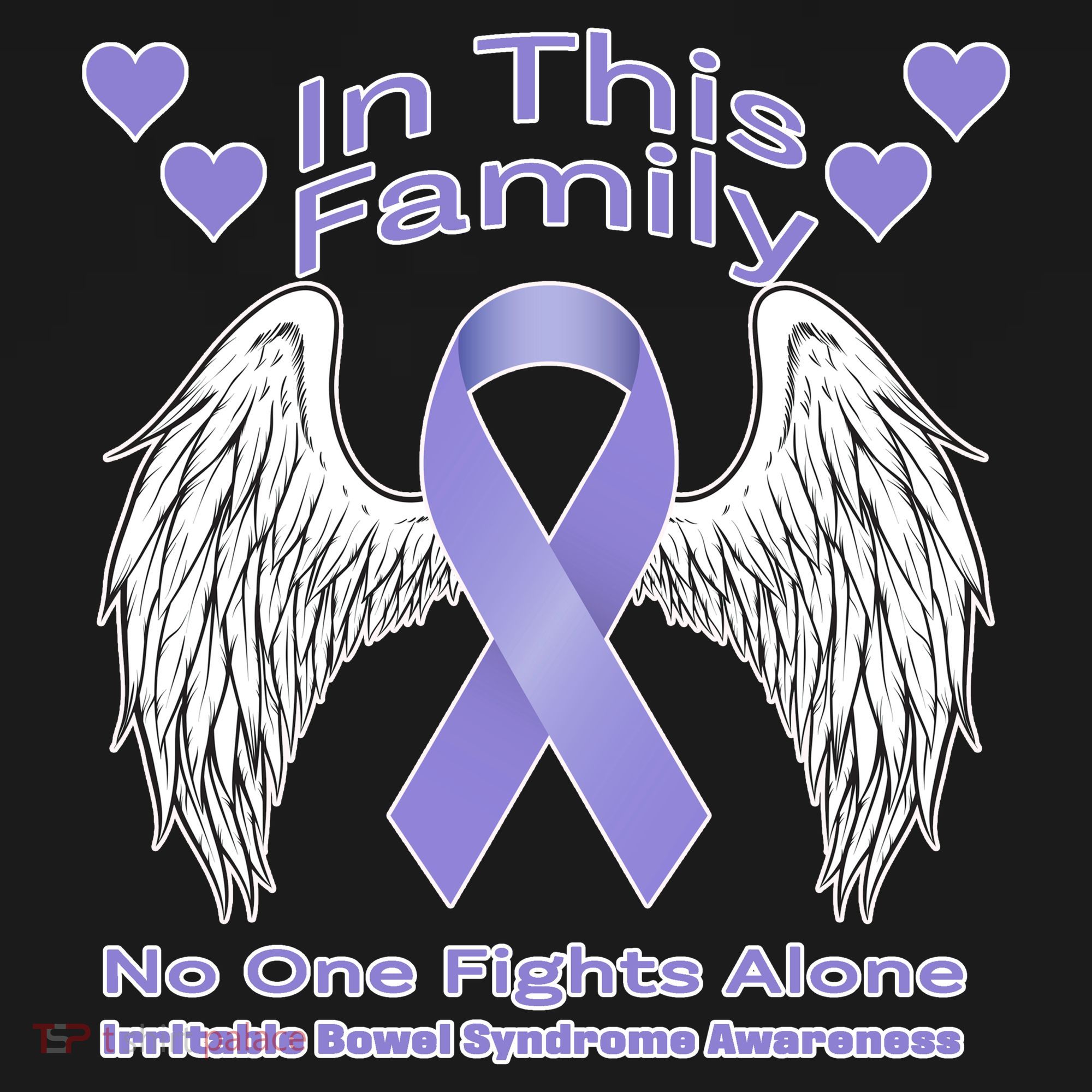 Irritable Bowel Syndrome Awareness Angle Wings No Fights Alone Women's Tank Top