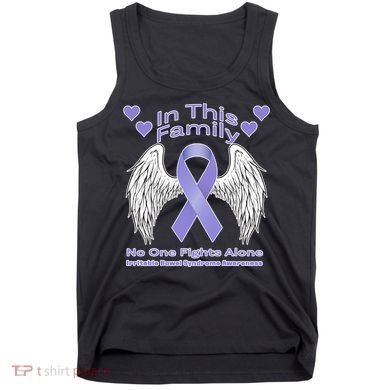 Irritable Bowel Syndrome Awareness Angle Wings No Fights Alone Tank Top