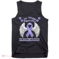 Irritable Bowel Syndrome Awareness Angle Wings No Fights Alone Tank Top thumb 0