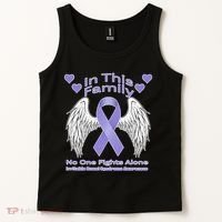 Irritable Bowel Syndrome Awareness Angle Wings No Fights Alone Tank Top thumb 2