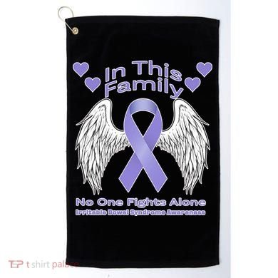 Irritable Bowel Syndrome Awareness Angle Wings No Fights Alone Golf Towel