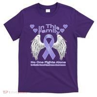 Irritable Bowel Syndrome Awareness Angle Wings No Fights Alone T-Shirt thumb 0