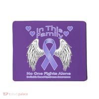 Irritable Bowel Syndrome Awareness Angle Wings No Fights Alone Mousepad thumb 0