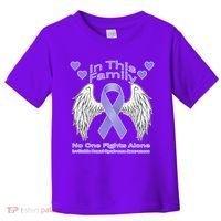 Irritable Bowel Syndrome Awareness Angle Wings No Fights Alone Toddler T-Shirt thumb 0