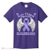 Irritable Bowel Syndrome Awareness Angle Wings No Fights Alone Kids T-Shirt thumb 0