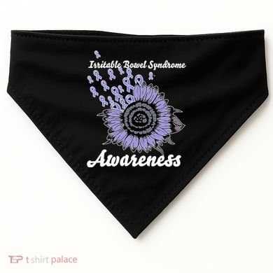 Irritable Bowel Syndrome Awareness IBS USA-Made Doggie Bandana