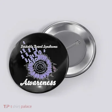 Irritable Bowel Syndrome Awareness IBS Button