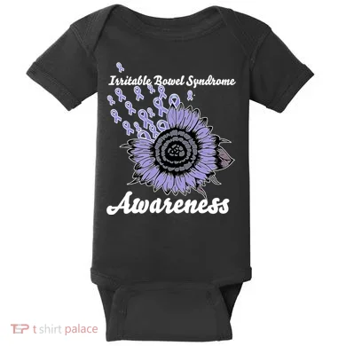 Irritable Bowel Syndrome Awareness IBS Baby Bodysuit
