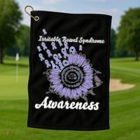 Irritable Bowel Syndrome Awareness IBS Golf Towel thumb 1