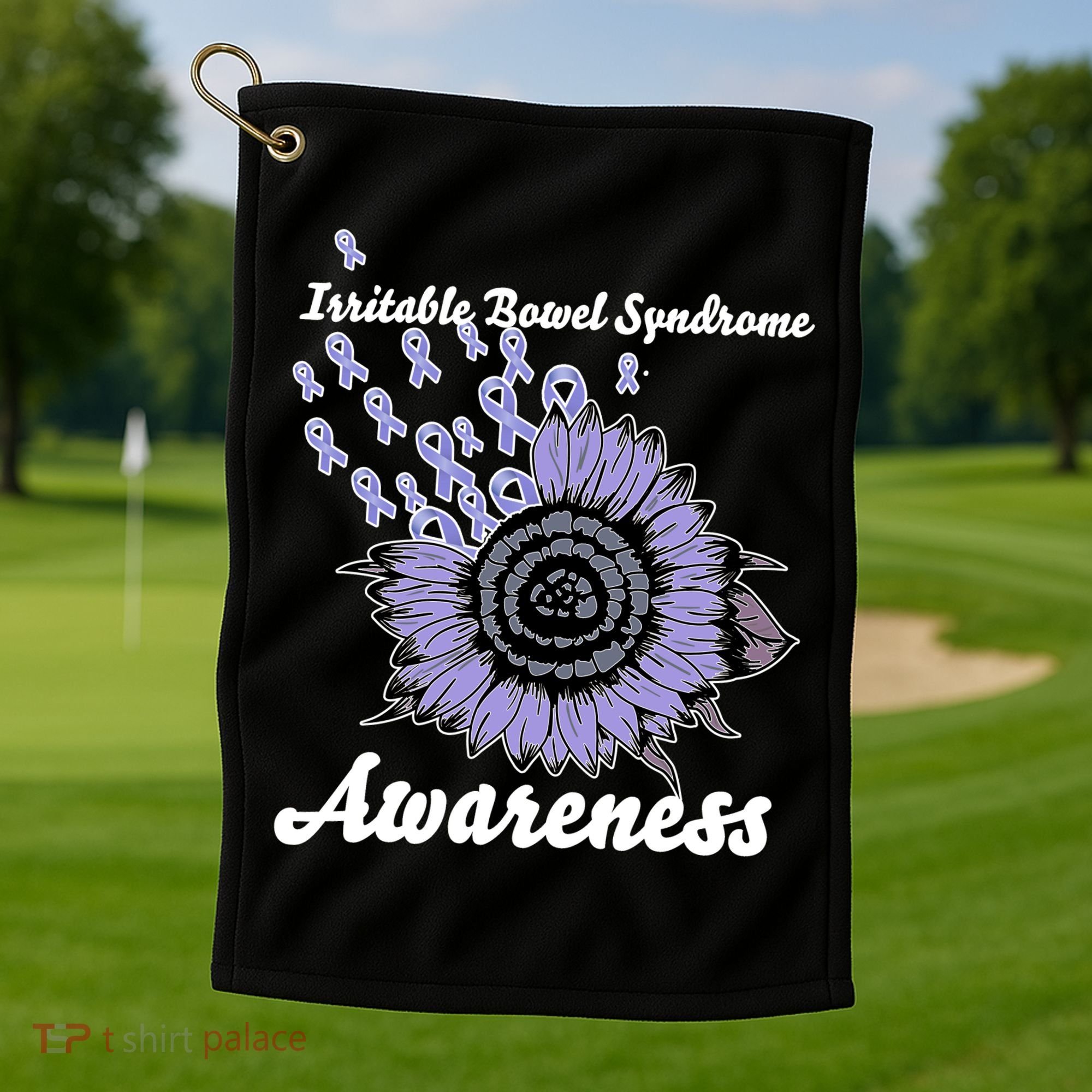 Irritable Bowel Syndrome Awareness IBS Golf Towel