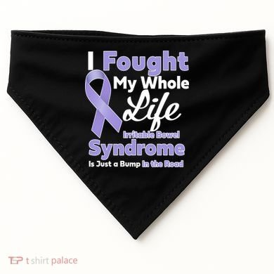 Irritable Bowel Syndrome Awareness IBS Bump In The Road USA-Made Doggie Bandana